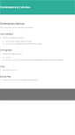 Mobile Screenshot of contemporarycalculus.com