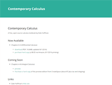 Tablet Screenshot of contemporarycalculus.com